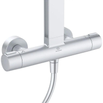Coloană de duș Ideal Standard Ceratherm Alu+, termostatată, 2 jeturi, silver